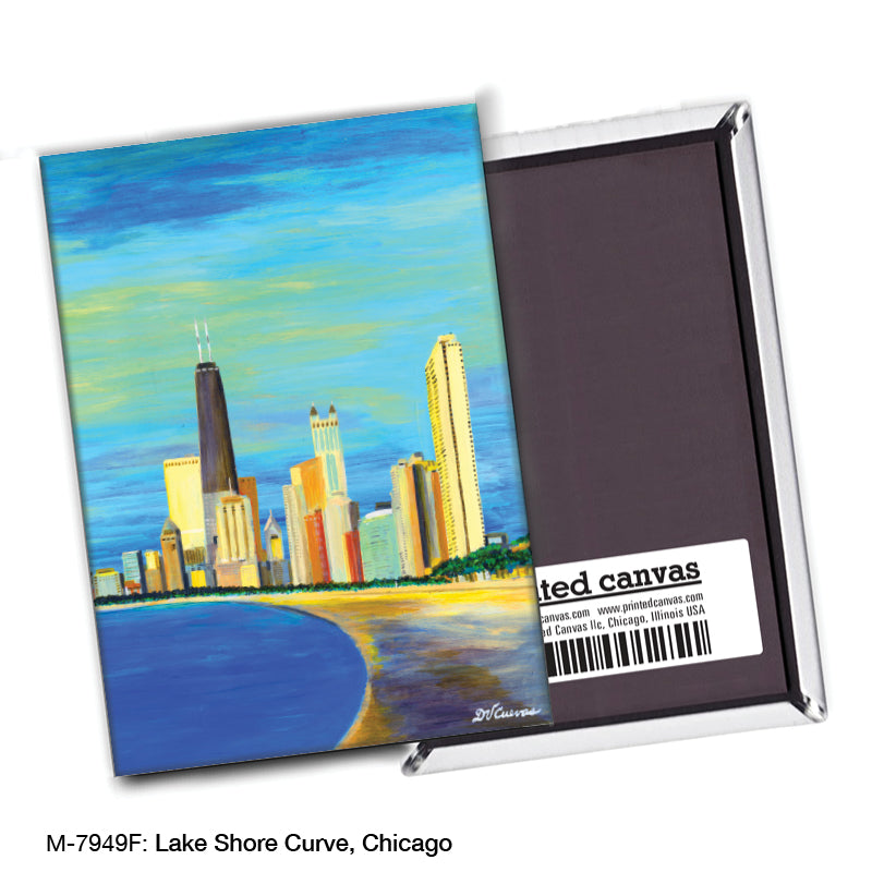 Lake Shore Curve, Chicago, Magnet (7949F)