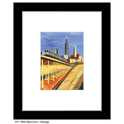 Blue Line 1, Chicago, Print (#7950)