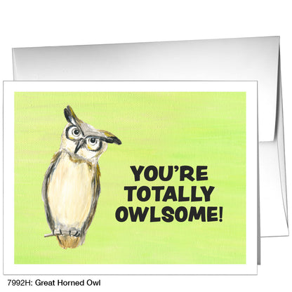 Great Horned Owl, Greeting Card (7992H)