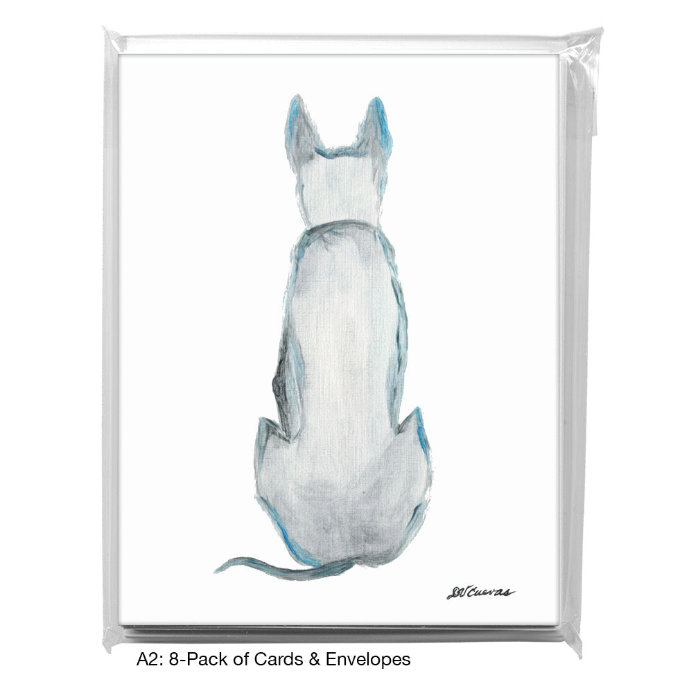 Dog On Guard, Greeting Card (8018)