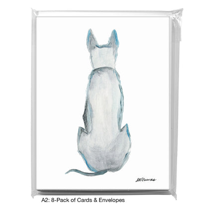 Dog On Guard, Greeting Card (8018)