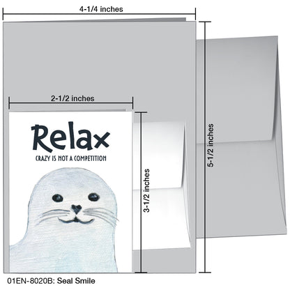 Seal Smile, Greeting Card (8020B)