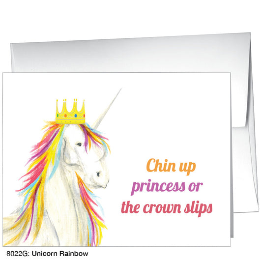 Unicorn Rainbow, Greeting Card (8022G)