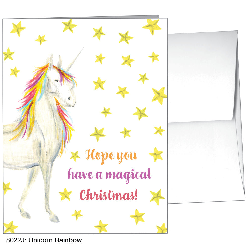 Unicorn Rainbow, Greeting Card (8022J)