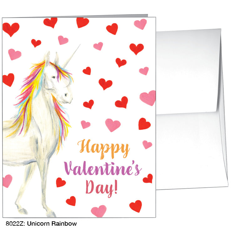 Unicorn Rainbow, Greeting Card (8022Z)