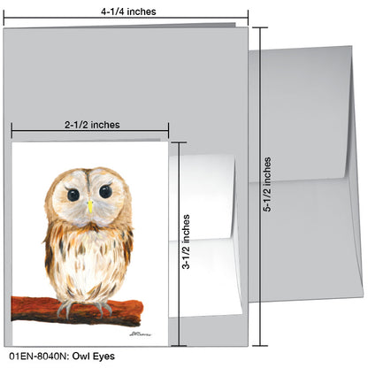 Owl Eyes, Greeting Card (8040N)