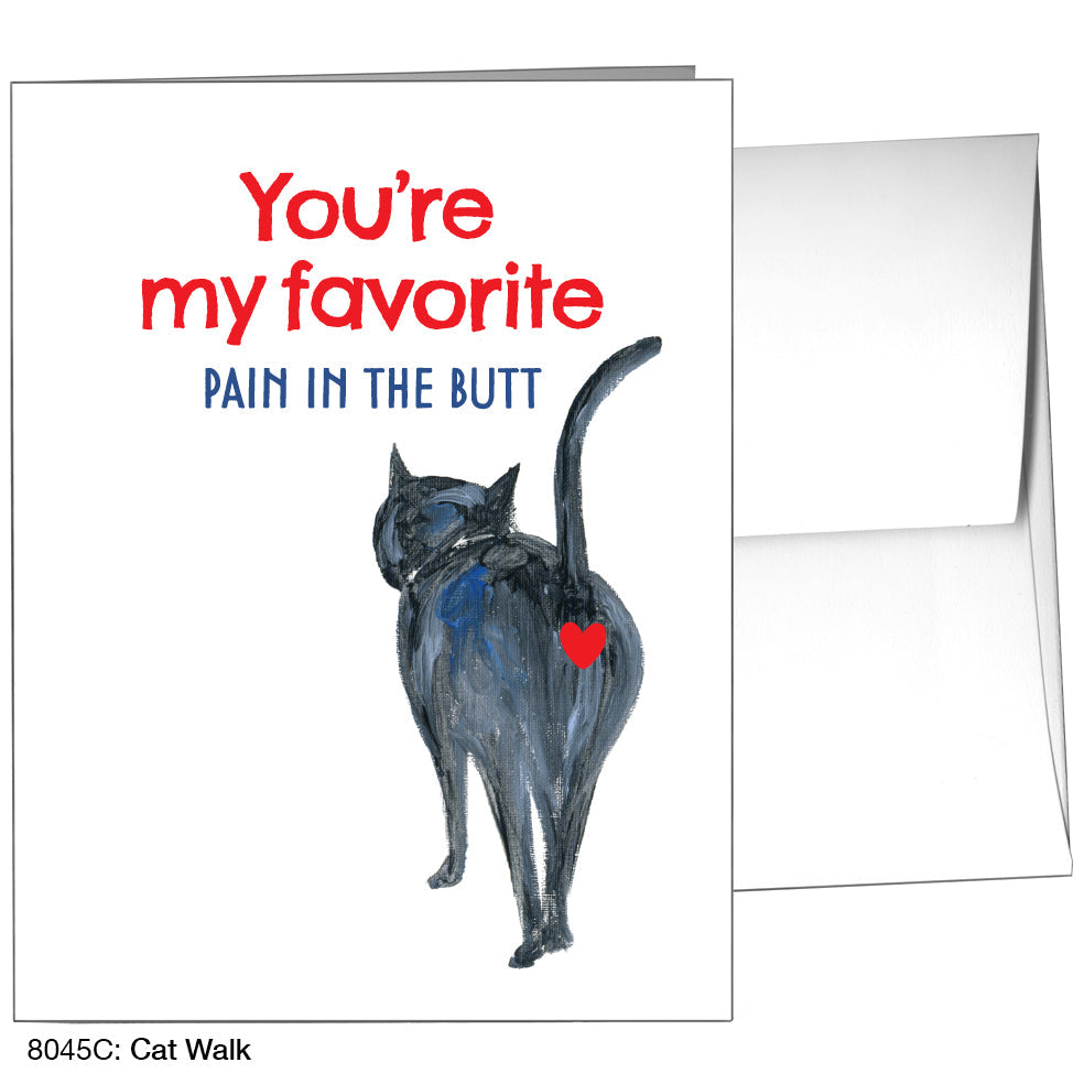 Cat Walk, Greeting Card (8045C)