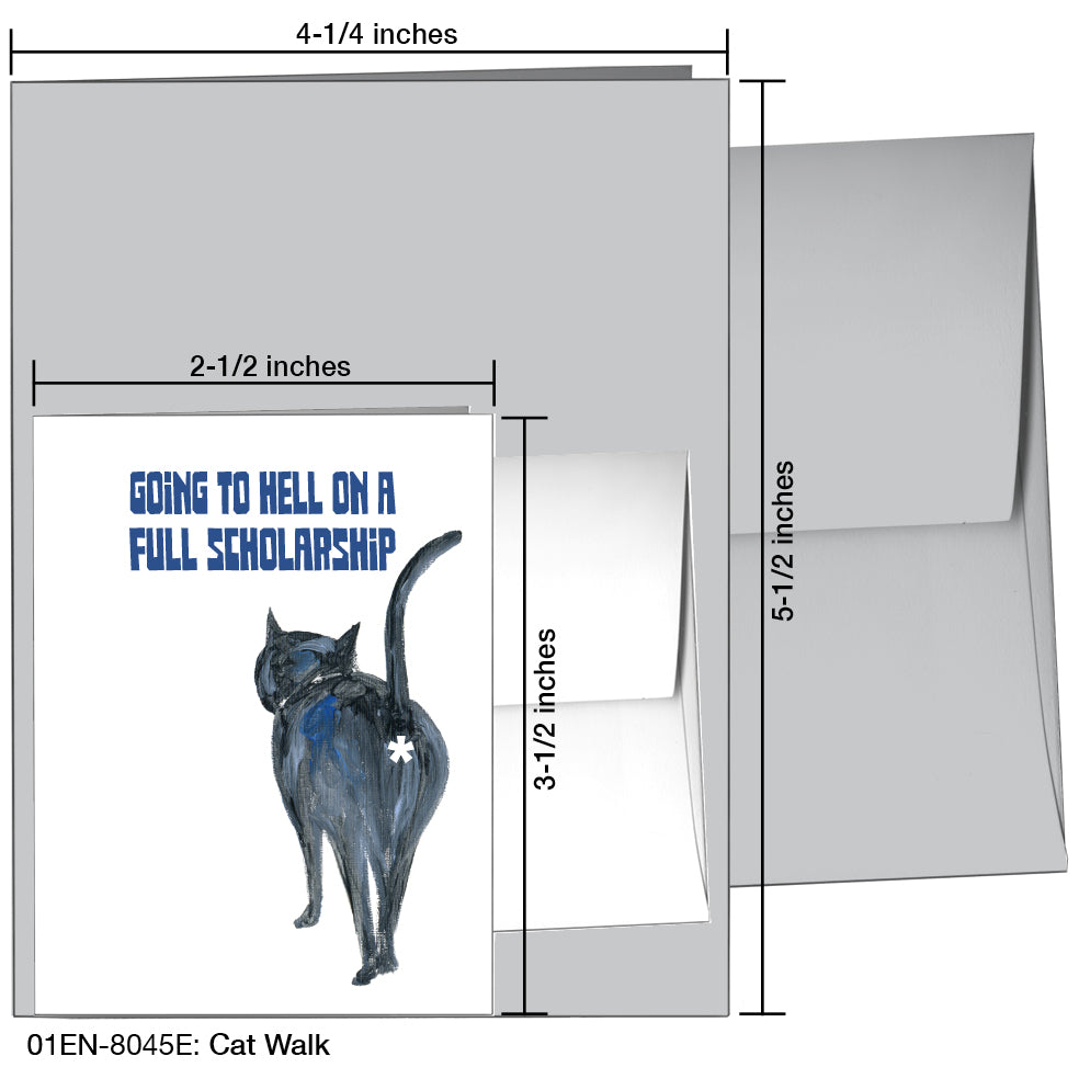 Cat Walk, Greeting Card (8045E)