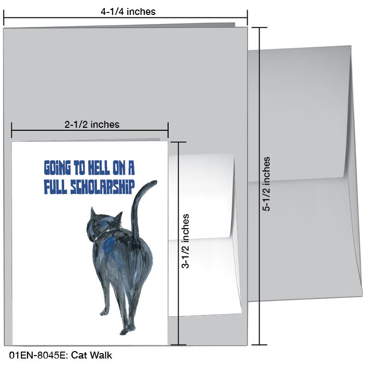 Cat Walk, Greeting Card (8045E)