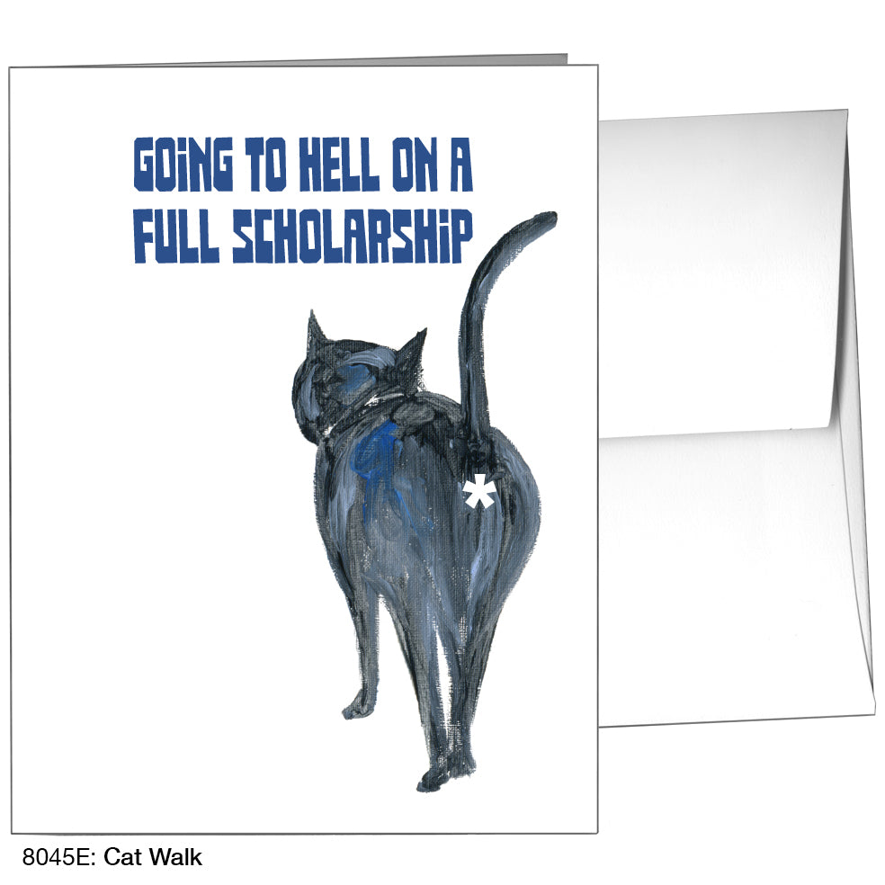 Cat Walk, Greeting Card (8045E)