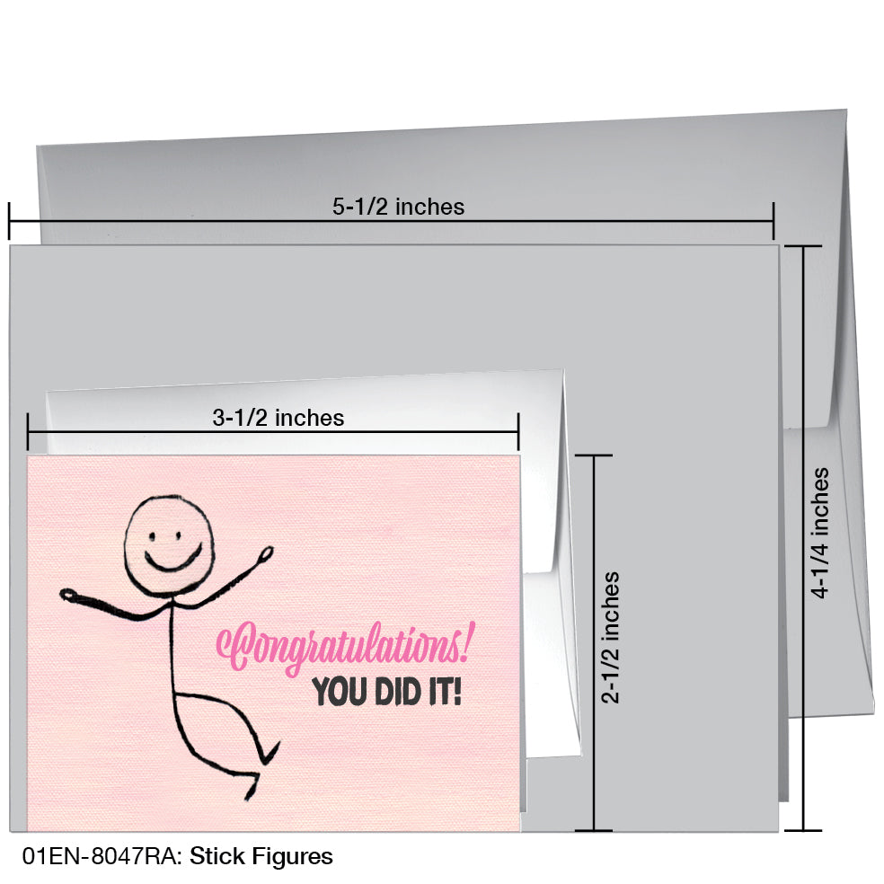 Stick Figures, Greeting Card (8047RA)