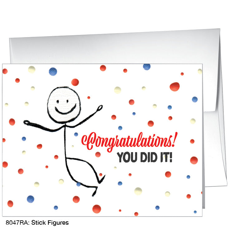 Stick Figures, Greeting Card (8047RA)