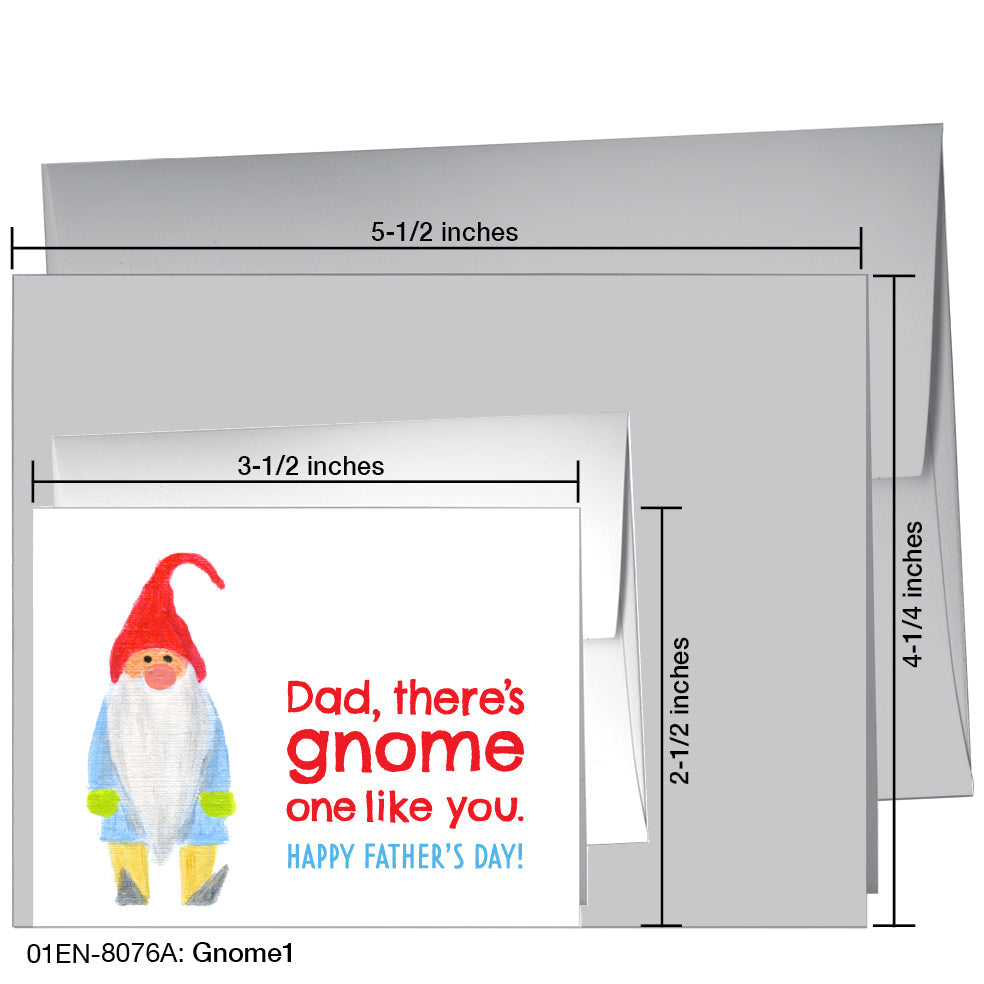 Gnome1, Greeting Card (8076A)