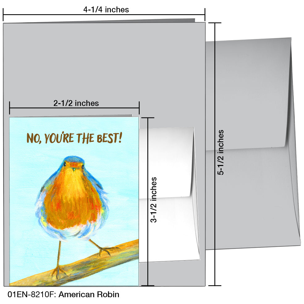 American Robin, Greeting Card (8210F)