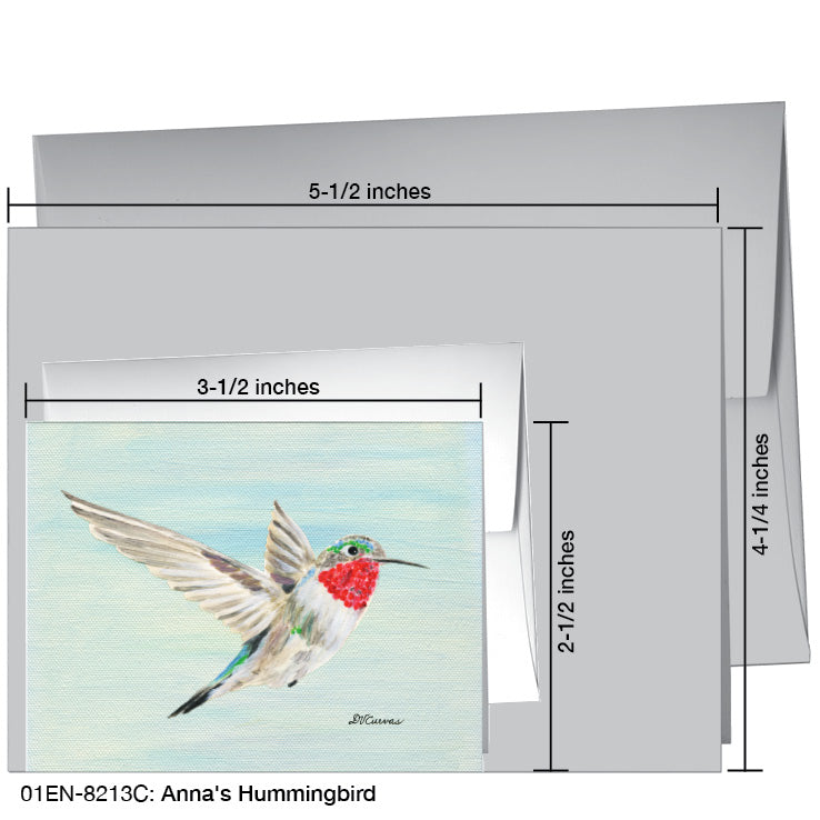 Anna's Hummingbird, Greeting Card (8213C)