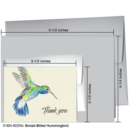 Broad-Billed Hummingbird, Greeting Card (8225A)