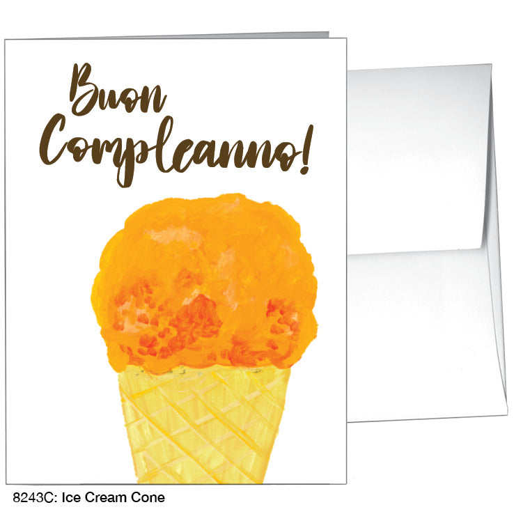 Ice Cream Cone, Greeting Card (8243C)