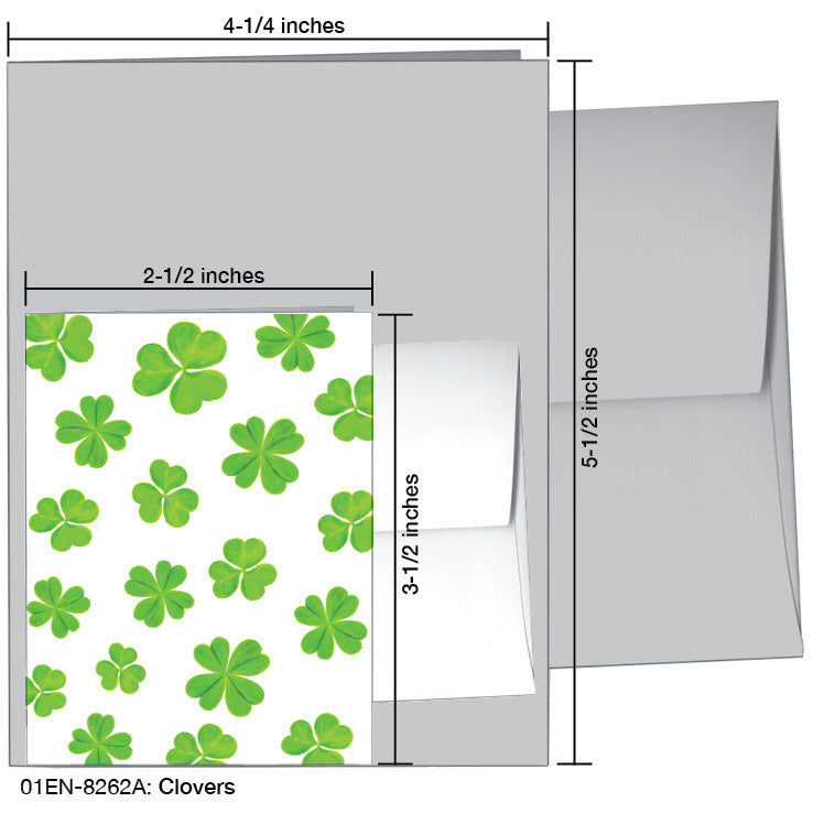 Clovers, Greeting Card (8262A)