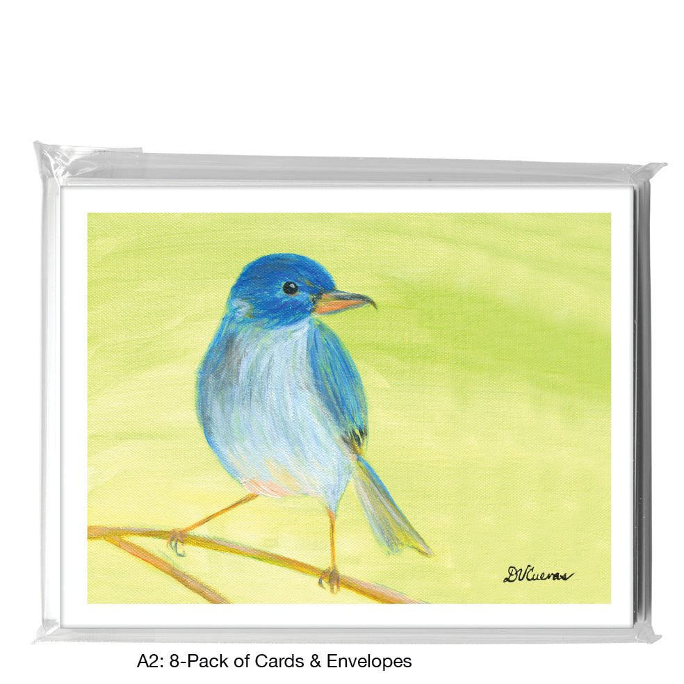 Slaty Flowerpiercer, Greeting Card (8315A)