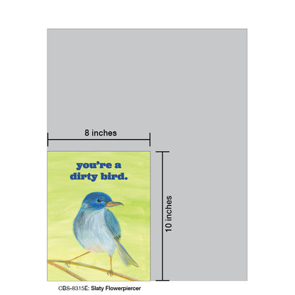 Slaty Flowerpiercer, Card Board (8315E)