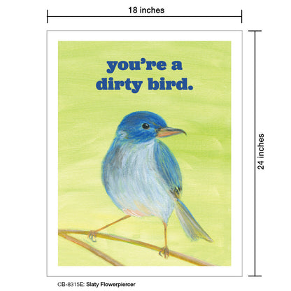 Slaty Flowerpiercer, Card Board (8315E)