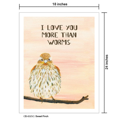 Sweet Finch, Card Board (8325C)