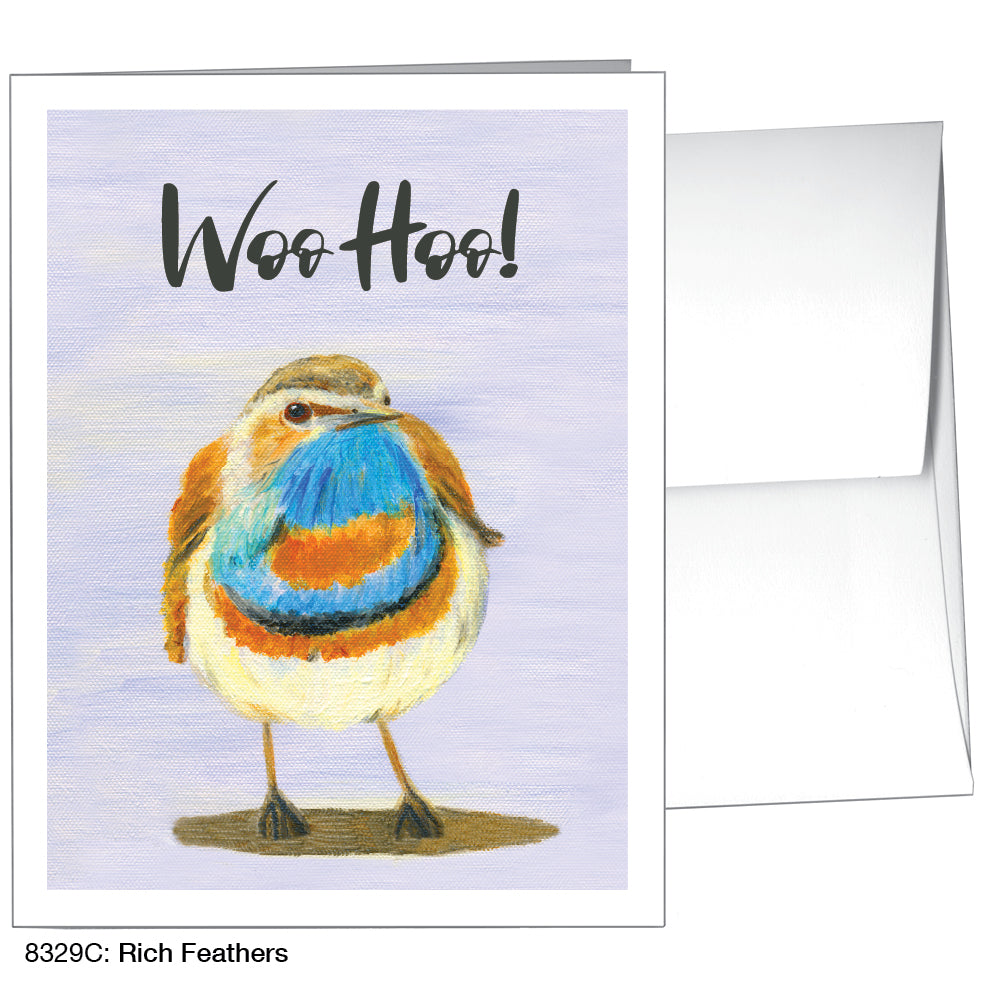 Rich Feathers, Greeting Card (8329C)