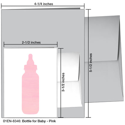 Bottle For Baby, Greeting Card (8346)