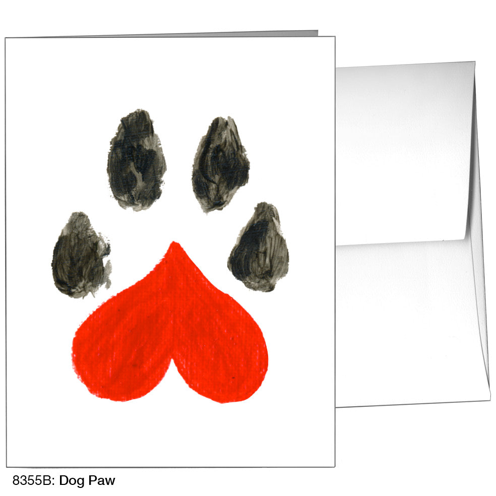 Dog Paw, Greeting Card (8355B)