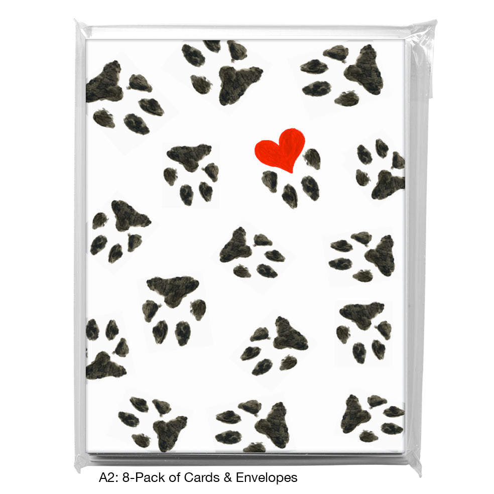 Dog Paw, Greeting Card (8355GA)