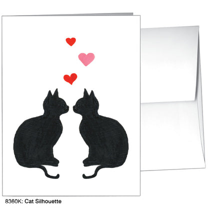 Cat Silhouette, Greeting Card (8360K)