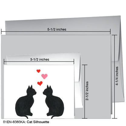 Cat Silhouette, Greeting Card (8360KA)