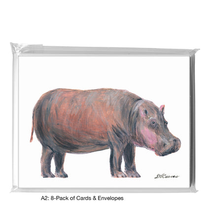 Hippo, Greeting Card (8362)