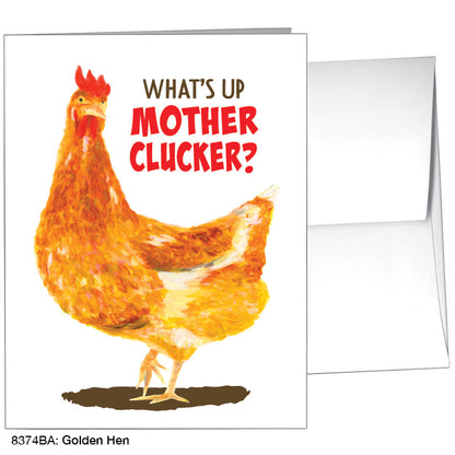 Golden Hen, Greeting Card (8374BA)