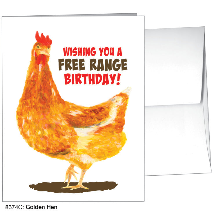 Golden Hen, Greeting Card (8374C)