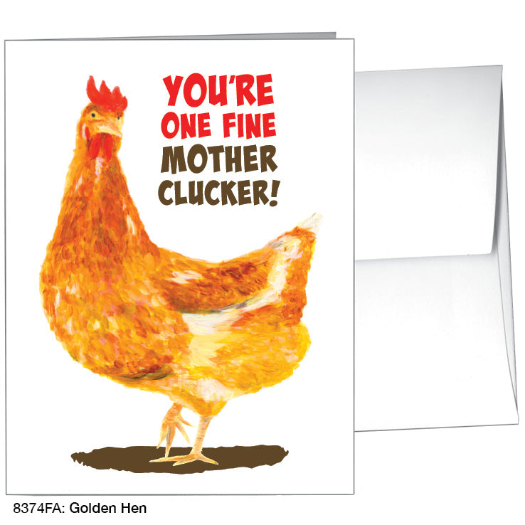 Golden Hen, Greeting Card (8374EA)