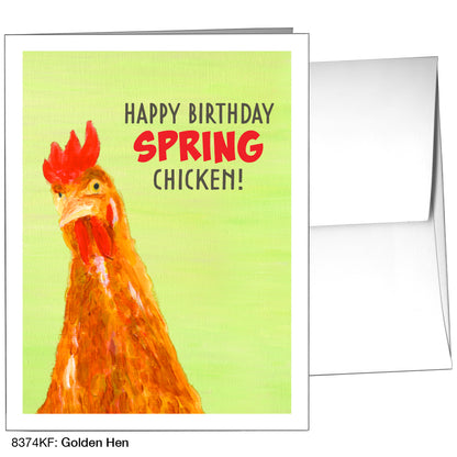 Golden Hen, Greeting Card (8374KF)