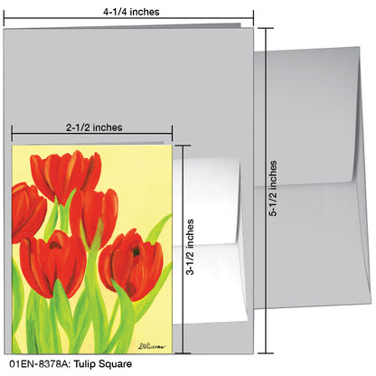 Tulip Square, Greeting Card (8378A)