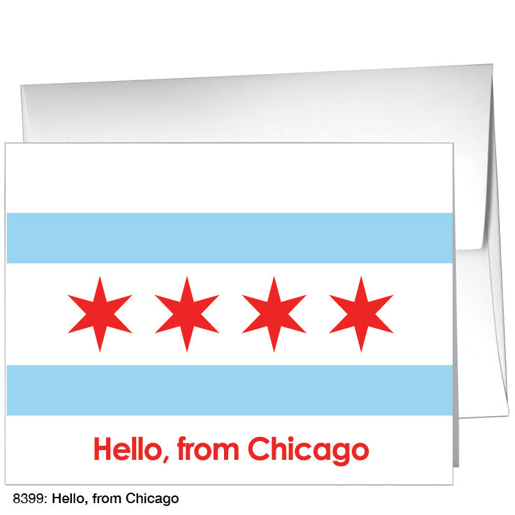 Hello, From Chicago, Greeting Card (8399)