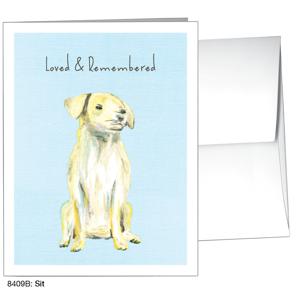 Sit, Greeting Card (8409B)