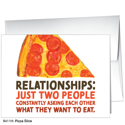 Pizza Slice, Greeting Card (8411H)