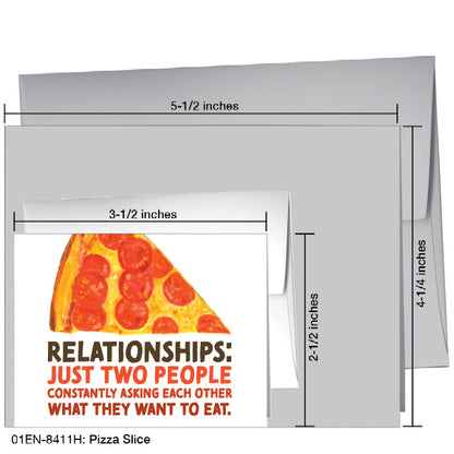 Pizza Slice, Greeting Card (8411H)