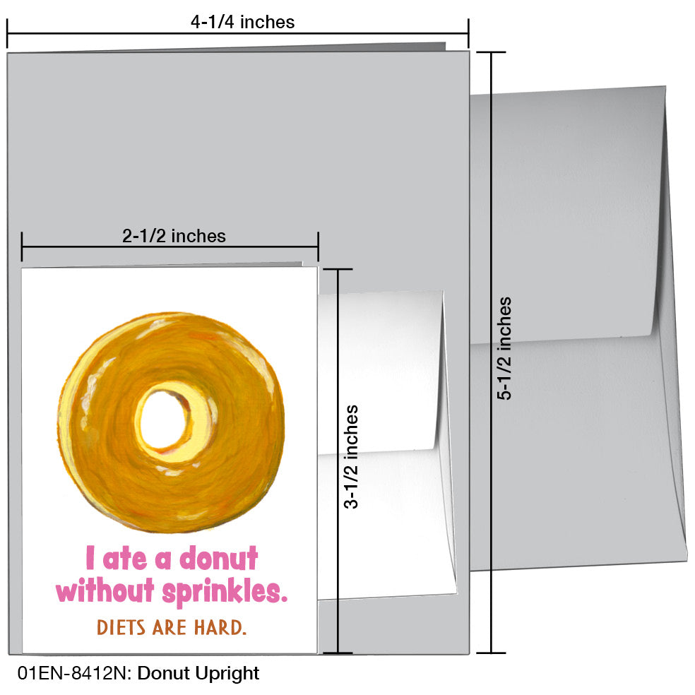 Donut Upright, Greeting Card (8412N)