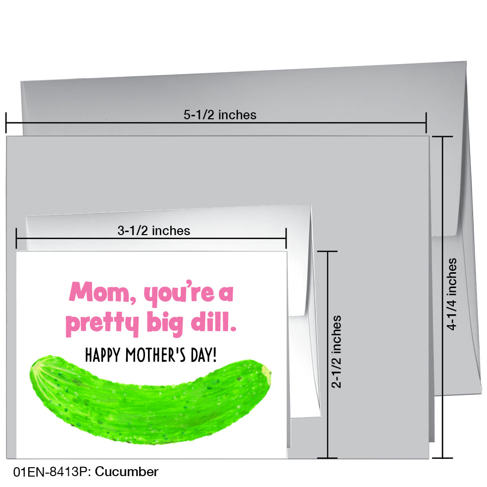 Cucumber, Greeting Card (8413P)