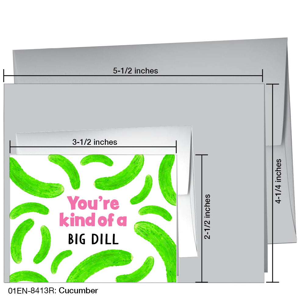 Cucumber, Greeting Card (8413R)