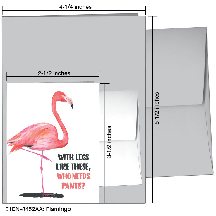 Flamingo, Greeting Card (8452AA)