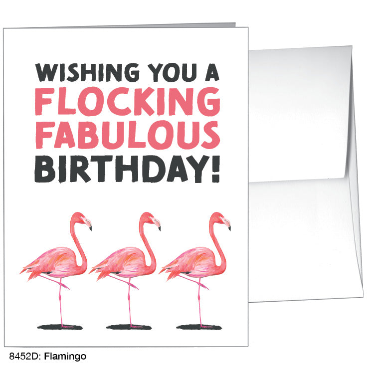 Flamingo, Greeting Card (8452D)