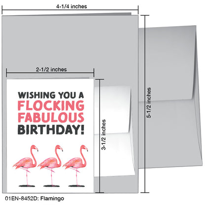 Flamingo, Greeting Card (8452D)