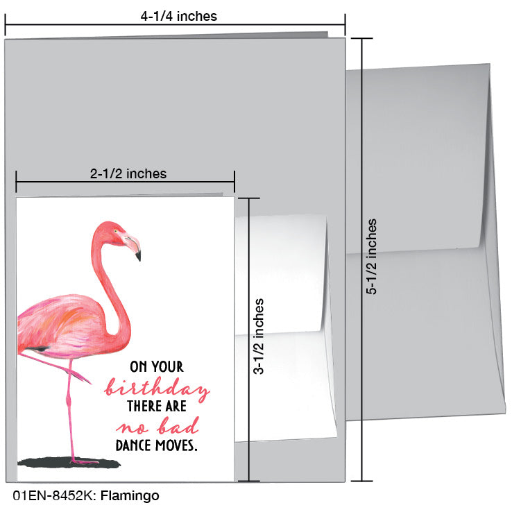 Flamingo, Greeting Card (8452K)