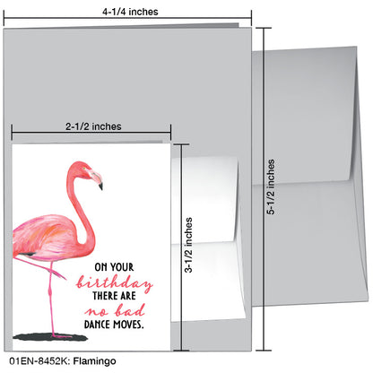 Flamingo, Greeting Card (8452K)